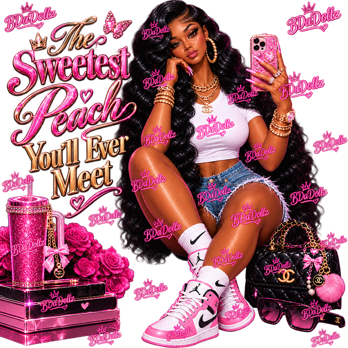 The Sweetest Peach You'll Ever Meet/ High quality DtF transfer /Digital product ready to download