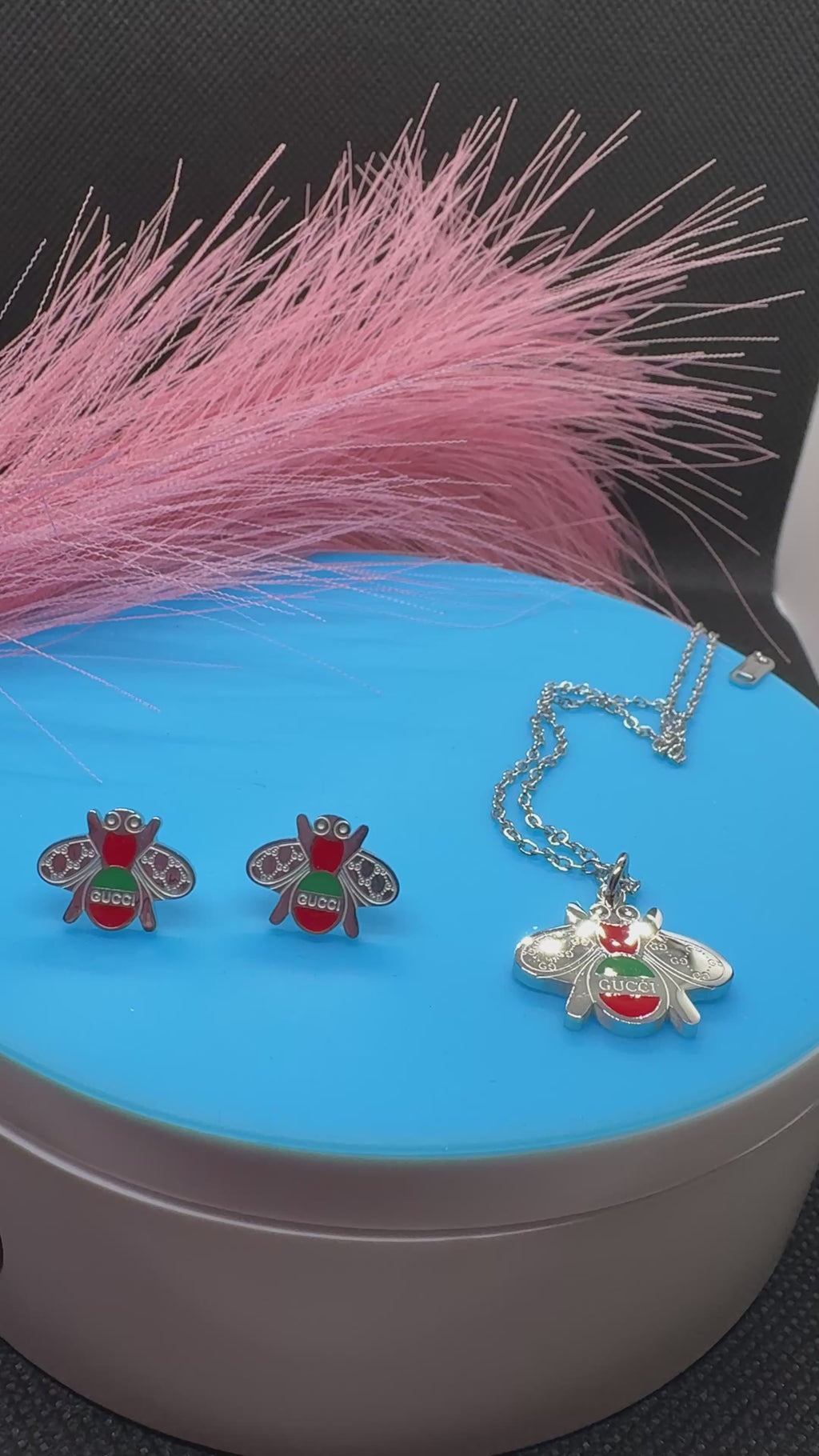 2Pcs Lux jewelry Earrings and Necklace