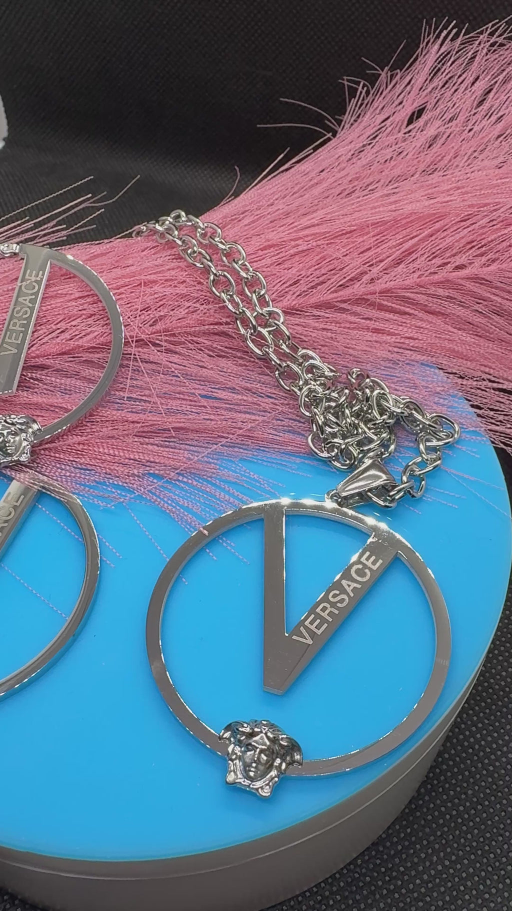 2Pcs Lux jewelry Earrings and Necklace Hiphop /2Styles
